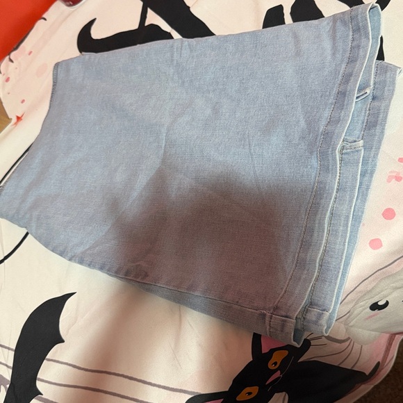 Wild Fable Sz 20w Light Denim Mini Skirt With Side Slit. NWT - Picture 8 of 8